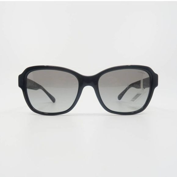 COACH HC8232 5510/11 New Black/Gray Gradient Rectangle Women's Sunglasses - Picture 1 of 7